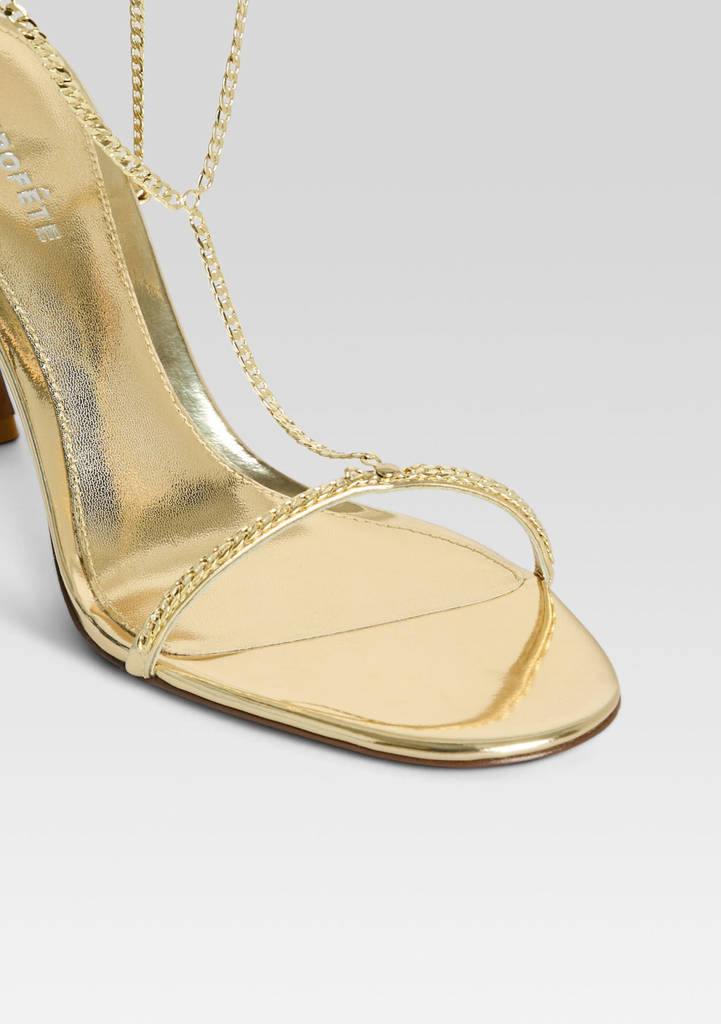 Finny Sandal by retrofête in Light Gold, product image 3