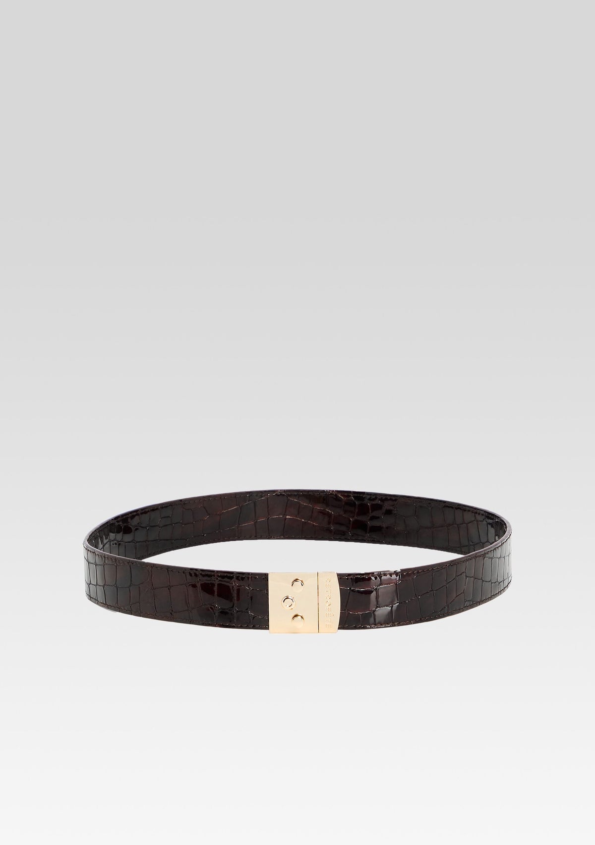 Celeste Belt by retrofête in Burgundy Croco, product image 1