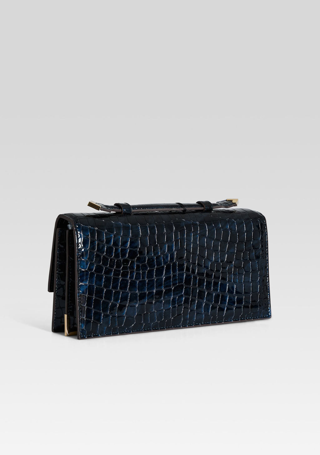 Phoebe Clutch by retrofête in Navy Croco, product image 3