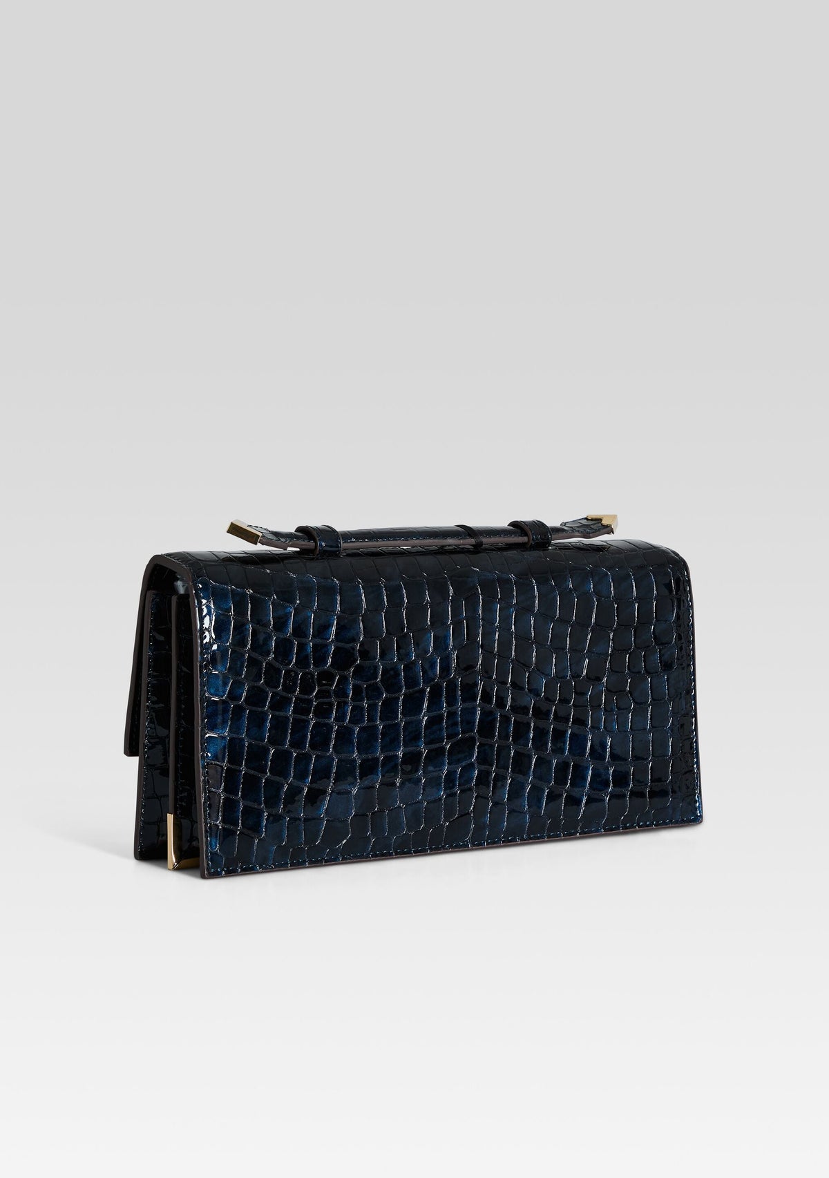 Phoebe Clutch by retrofête in Navy Croco, product image 3