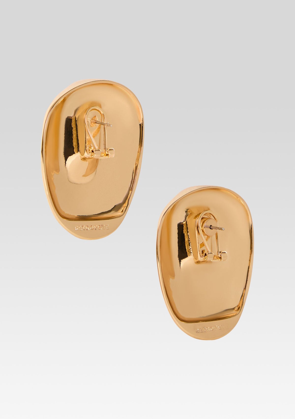 Bianca Earrings by retrofête in Gold/Clear, product image 4