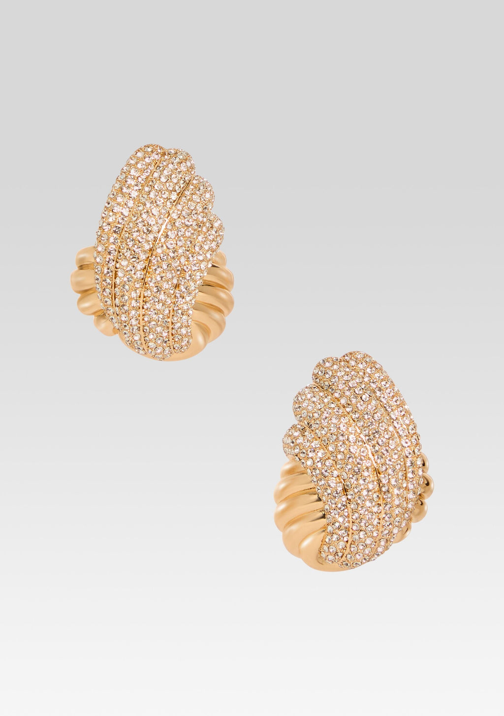 Leanne Earrings by retrofête in Gold/Pave, product image 1