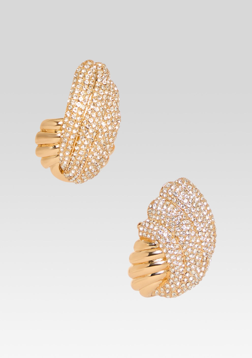 Leanne Earrings by retrofête in Gold/Pave, product image 3