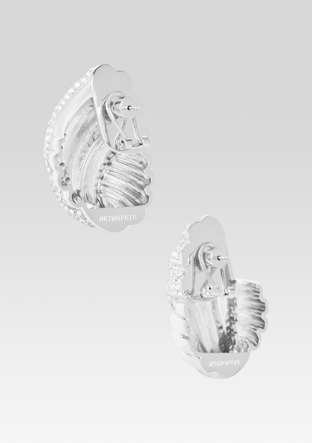 Leanne Earring by retrofête in Silver/Pave, product image 4
