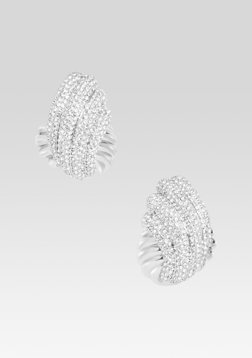 Leanne Earring by retrofête in Silver/Pave, product image 1