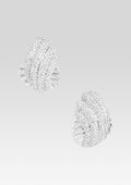 Leanne Earring by retrofête in Silver/Pave, product image 1
