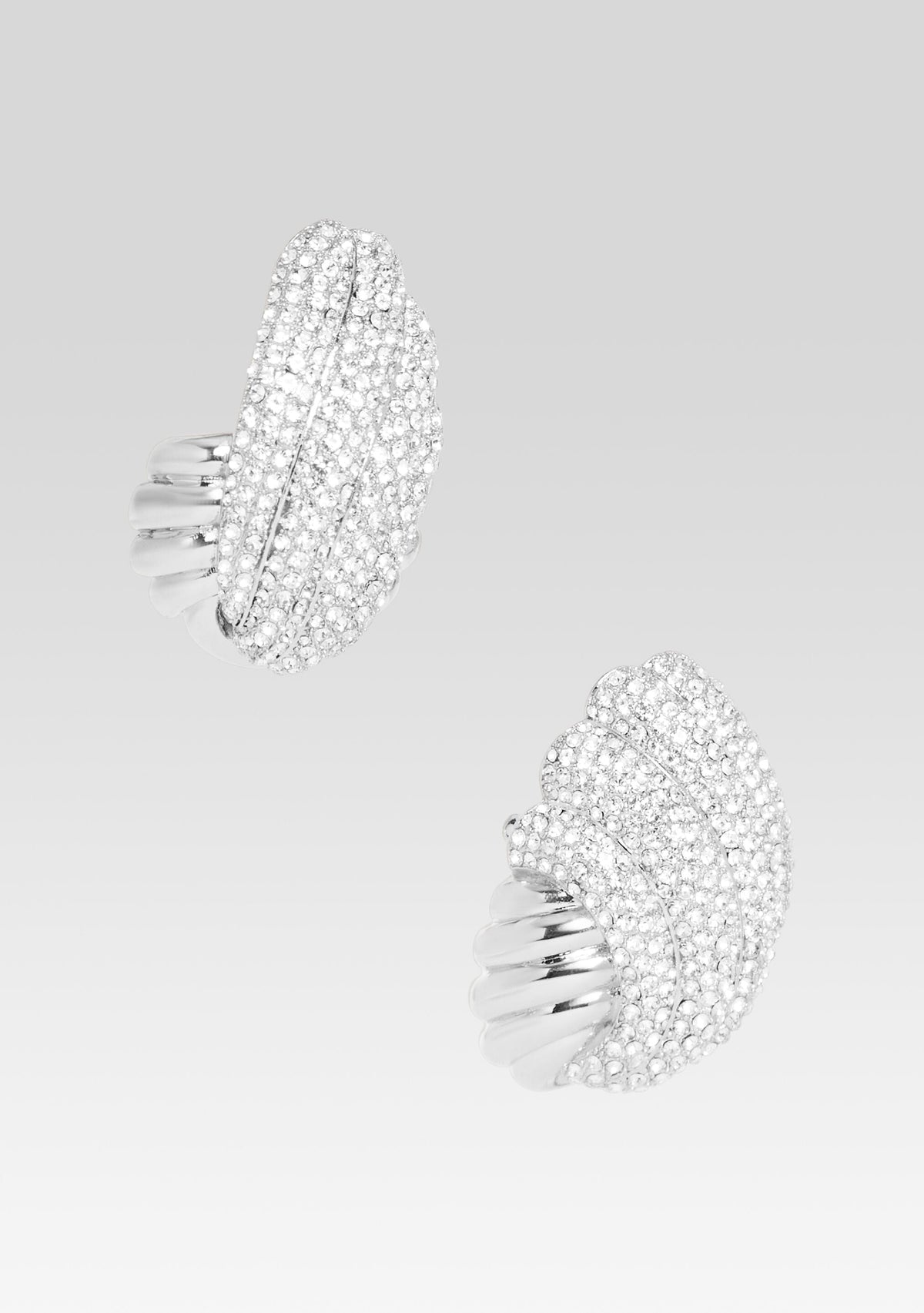 Leanne Earring by retrofête in Silver/Pave, product image 3