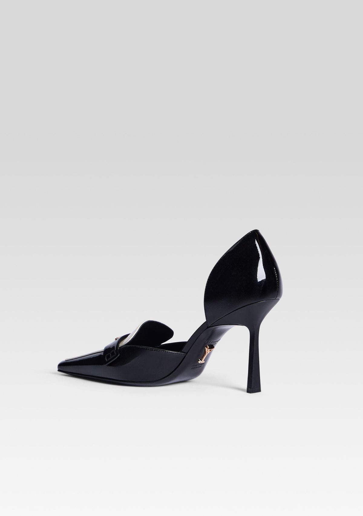 Lida Leather Loafer by retrofête in Black/Cream, product image 5