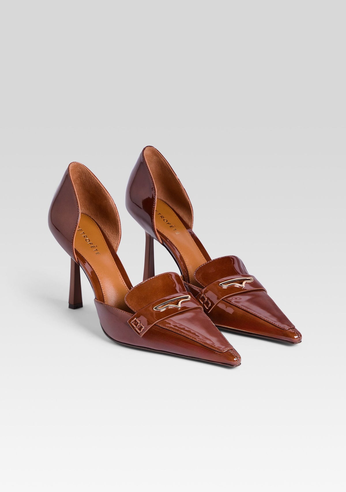 Lida Leather Loafer by retrofête in Brown, product image 4