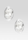 Salma Earrings by retrofête in Silver/Clear, product image 1