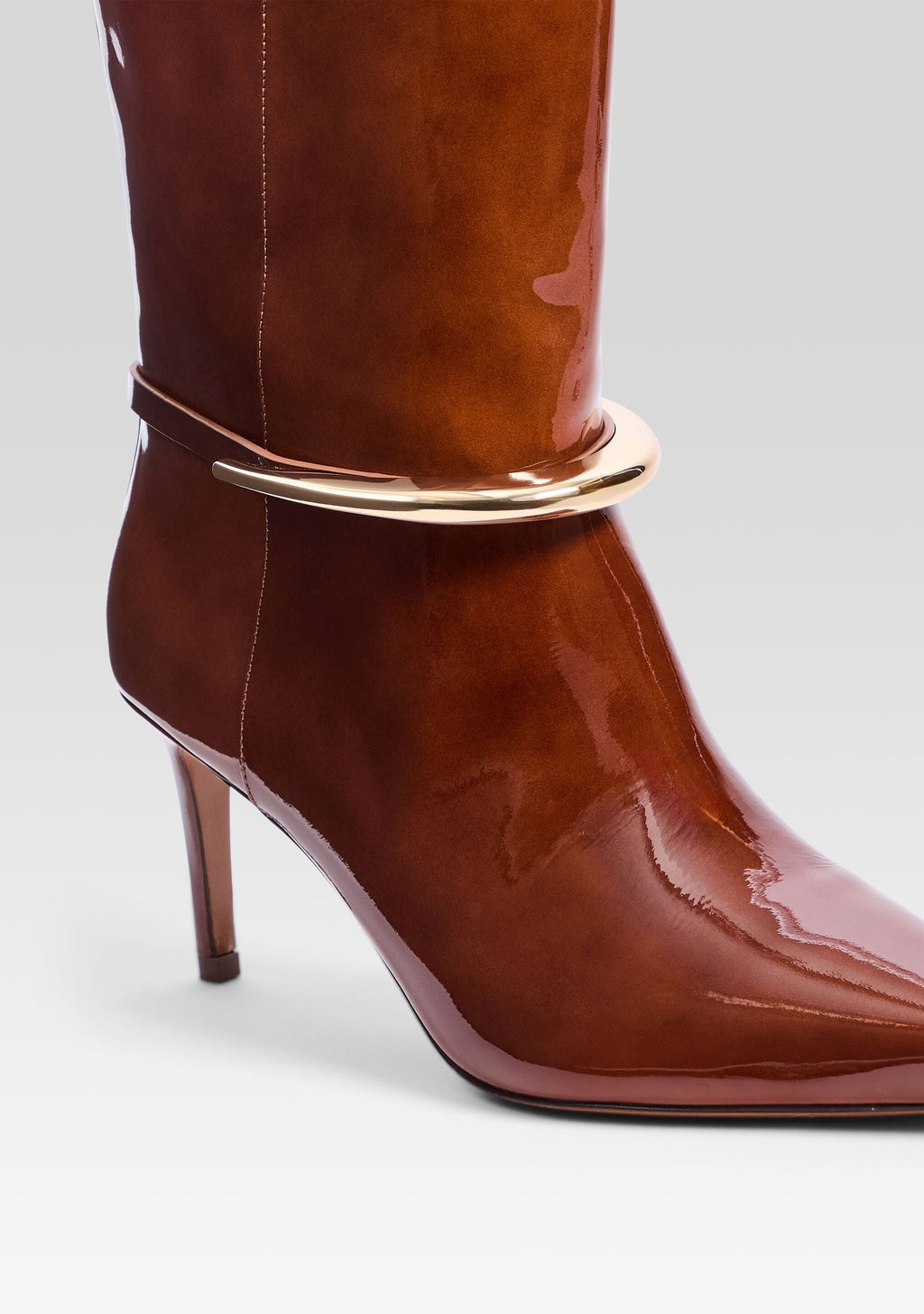 Sancia Leather Boot by retrofête in Brown, product image 3