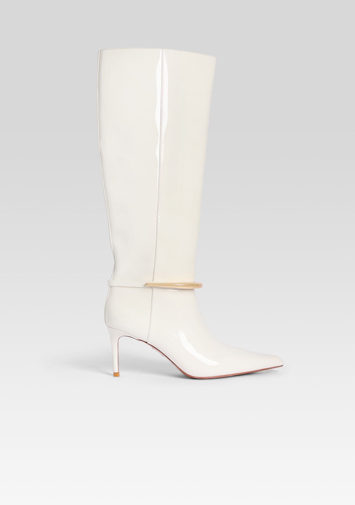 Sancia Leather Boot by retrofête in Cream, product image 1