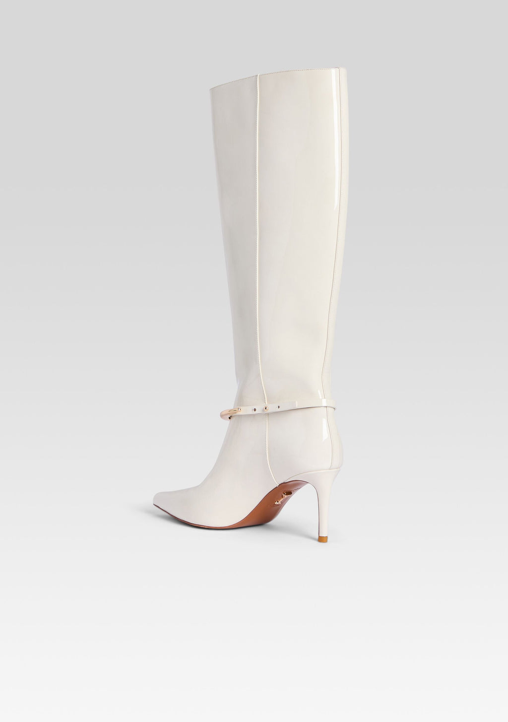 Sancia Leather Boot by retrofête in Cream, product image 5