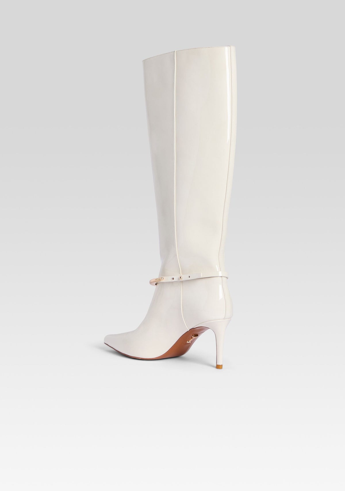 Sancia Leather Boot by retrofête in Cream, product image 5
