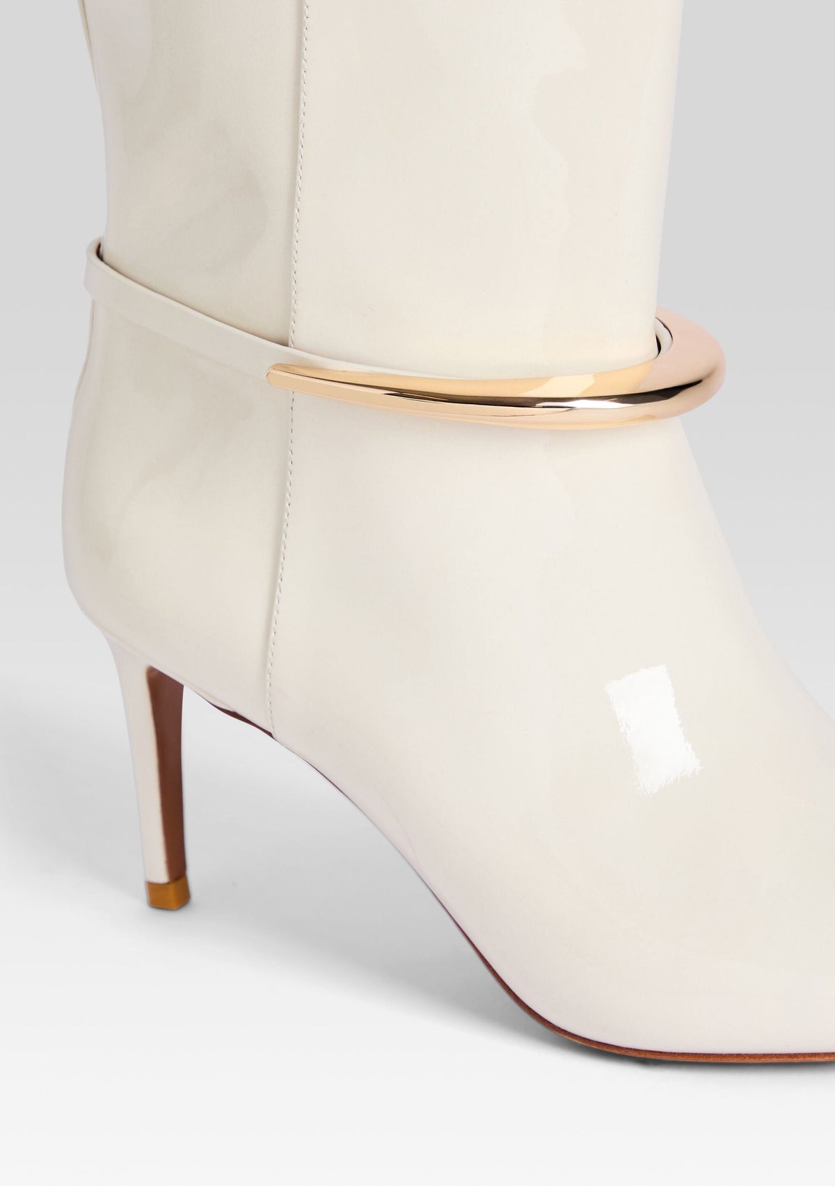 Sancia Leather Boot by retrofête in Cream, product image 3