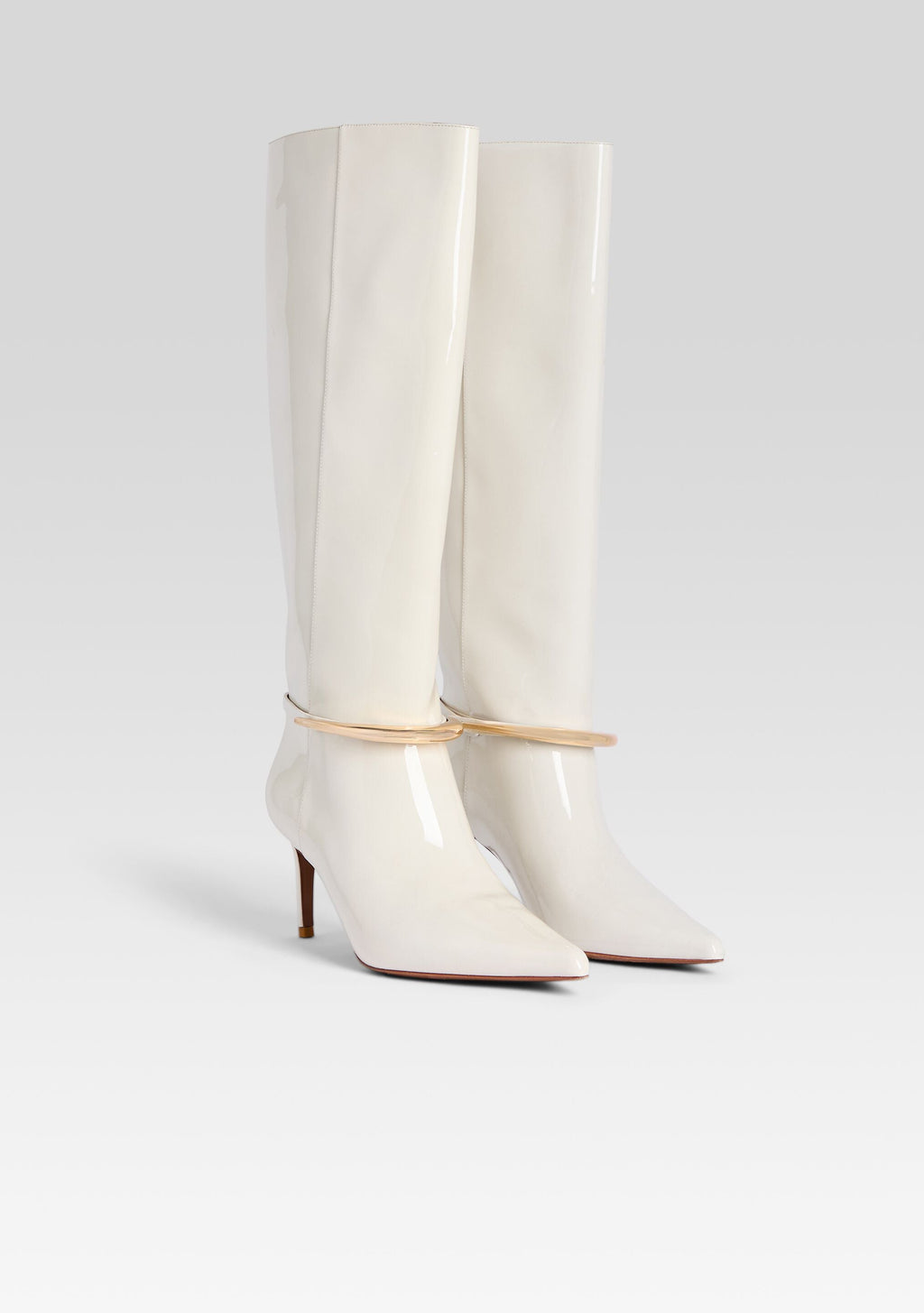 Sancia Leather Boot by retrofête in Cream, product image 4