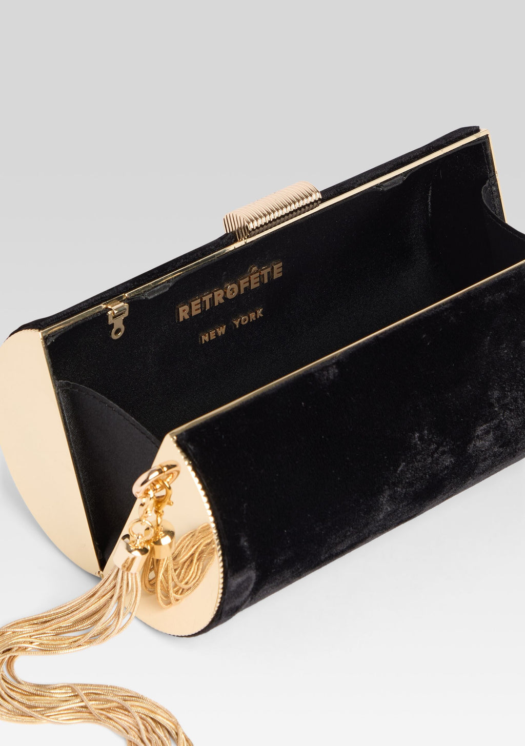 Gracelyn Clutch by retrofête in Velvet Black, product image 4