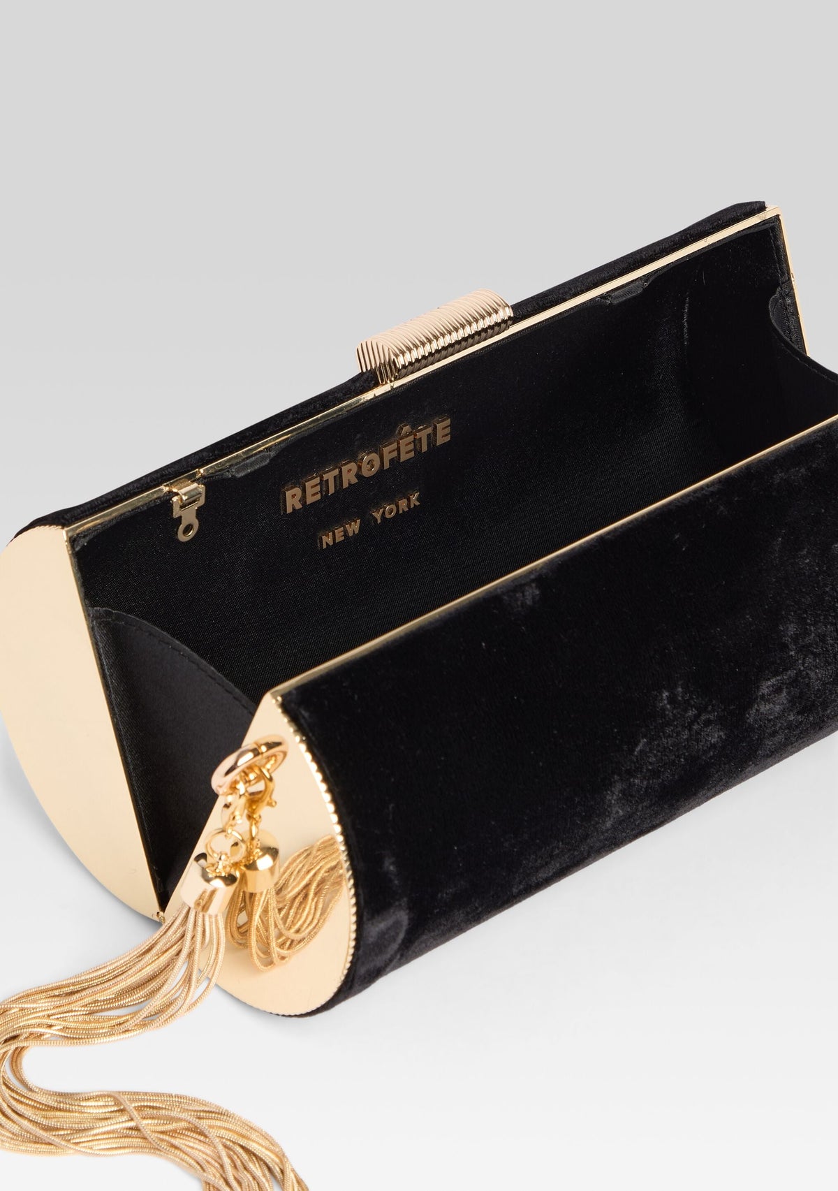 Gracelyn Clutch by retrofête in Velvet Black, product image 4