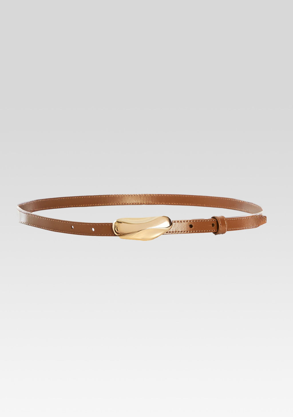 Britney Leather Belt by retrofête in Toffee, product image 1