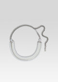 Chloe Pearl Chain Belt by retrofête in Silver, product image 1