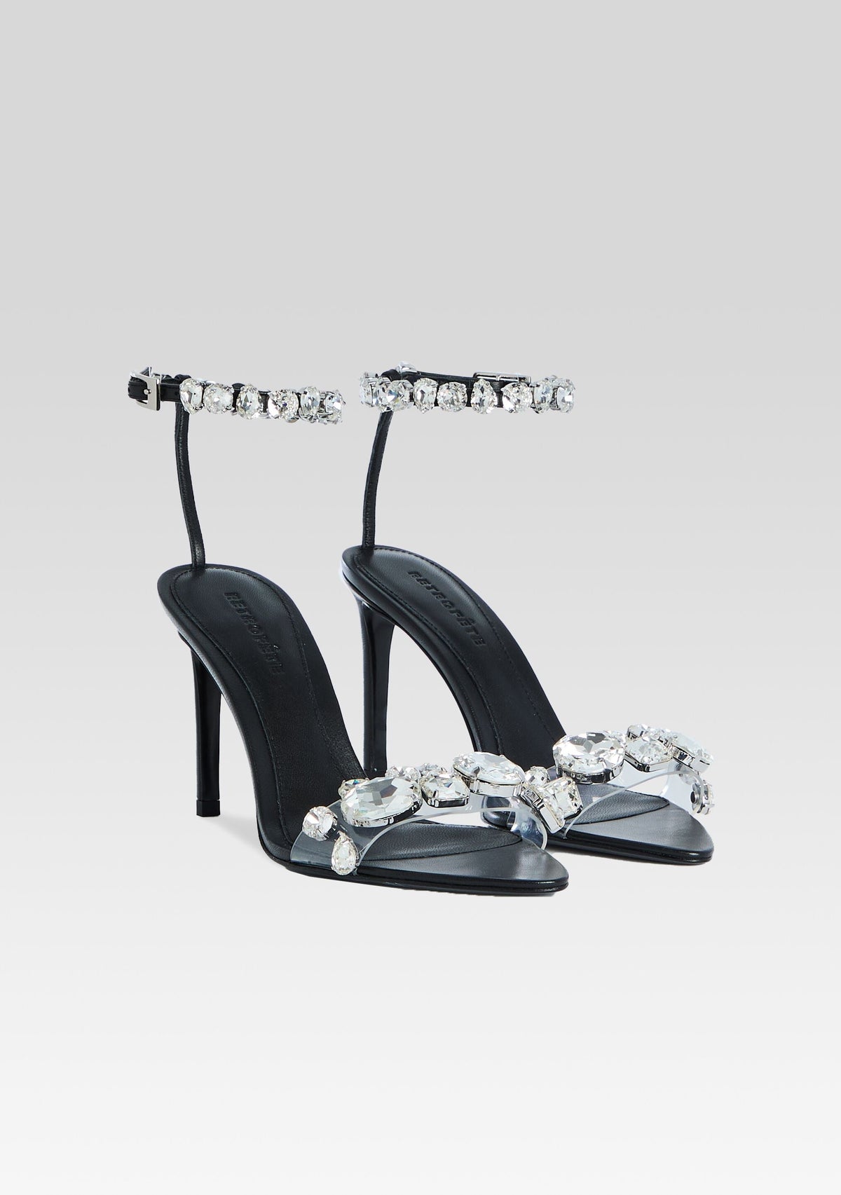 Hanna Gemstone Sandal by retrofête in Black, product image 2