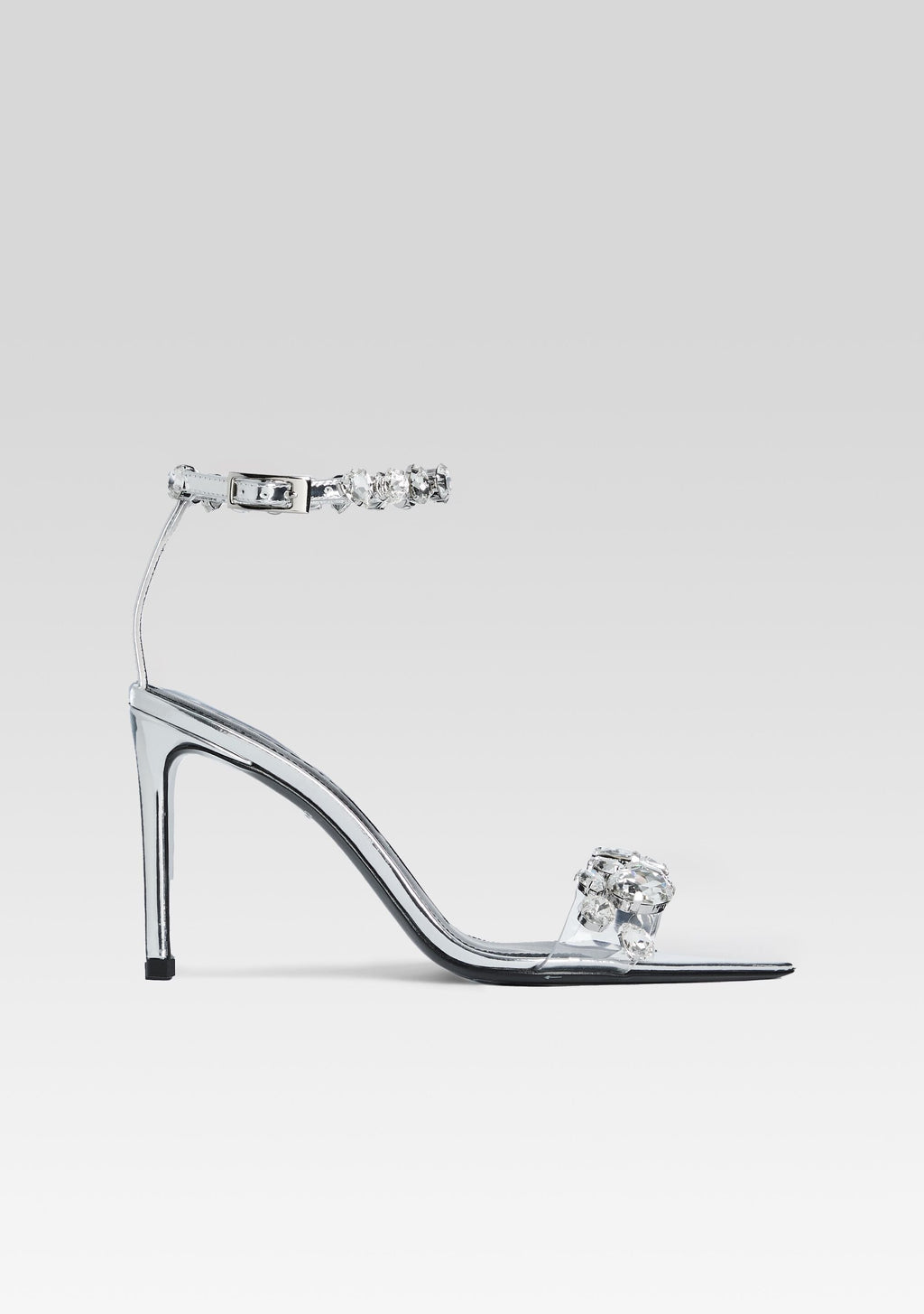 Hanna Gemstone Sandal by retrofête in Silver, product image 1