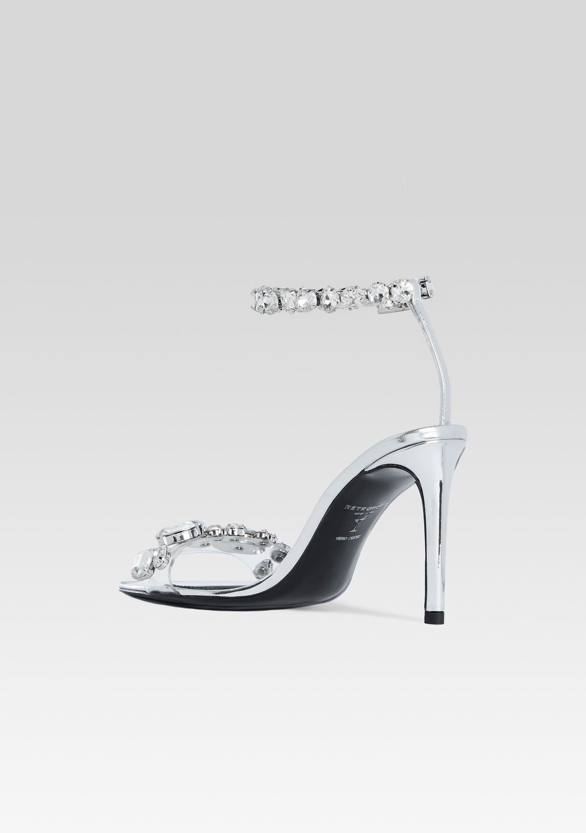 Hanna Gemstone Sandal by retrofête in Silver, product image 5