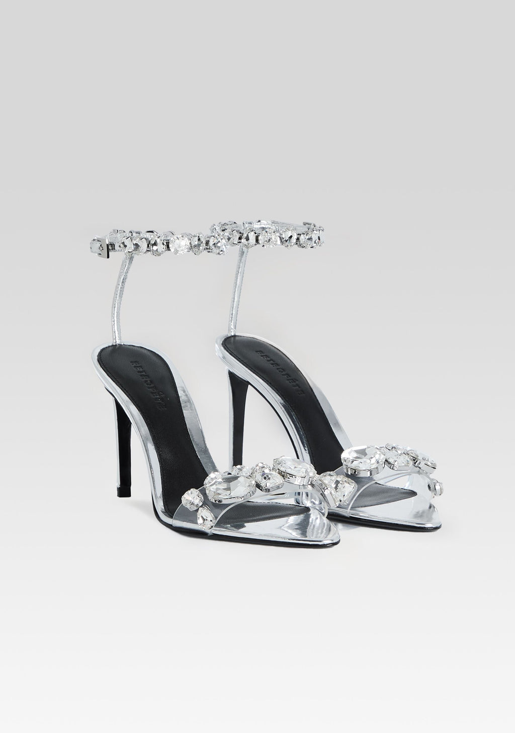 Hanna Gemstone Sandal by retrofête in Silver, product image 3