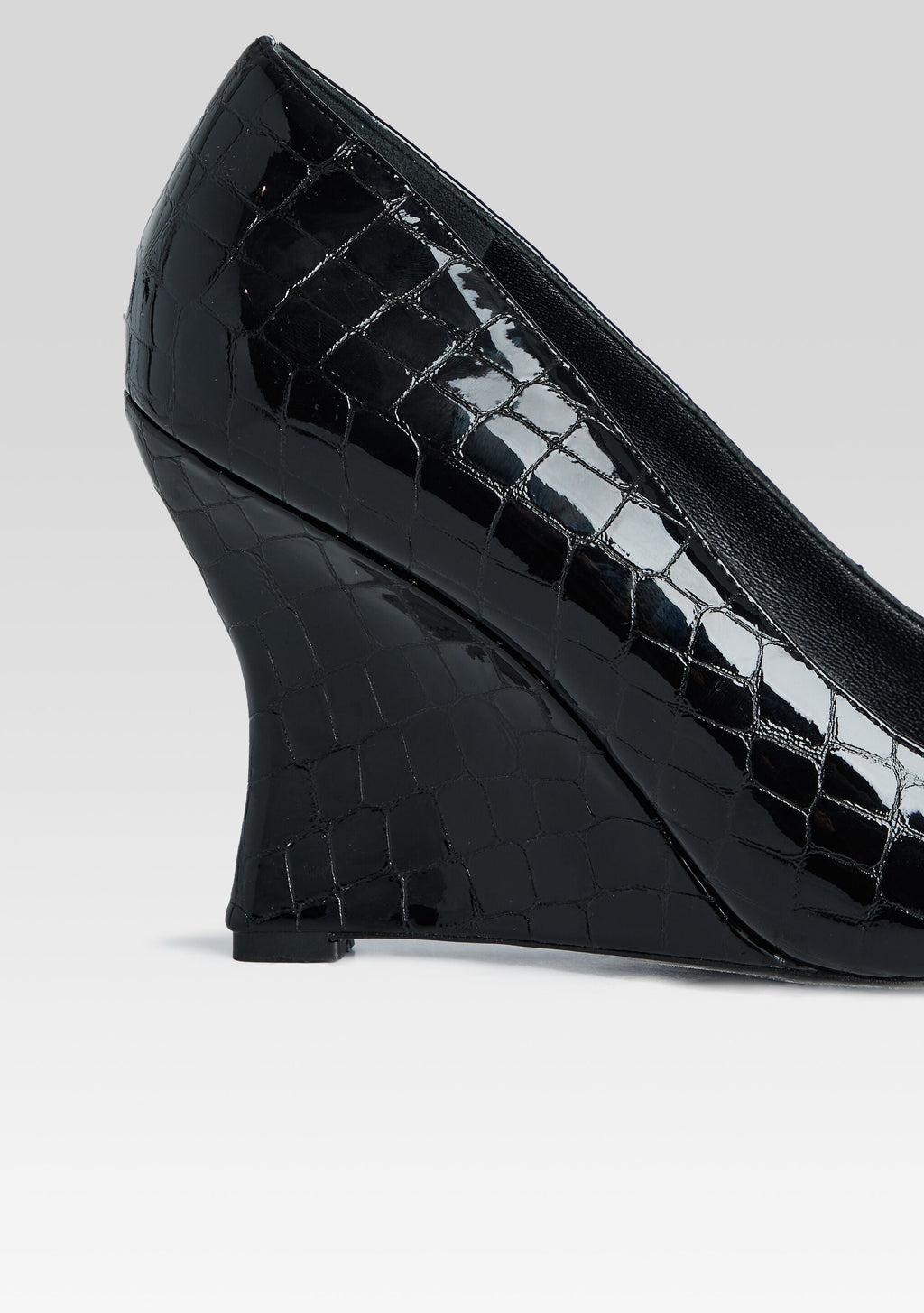 Julianna Leather Pump by retrofête in Black Croco, product image 3