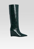 Natassa Wedge Boot by retrofête in Pine Croco, product image 1