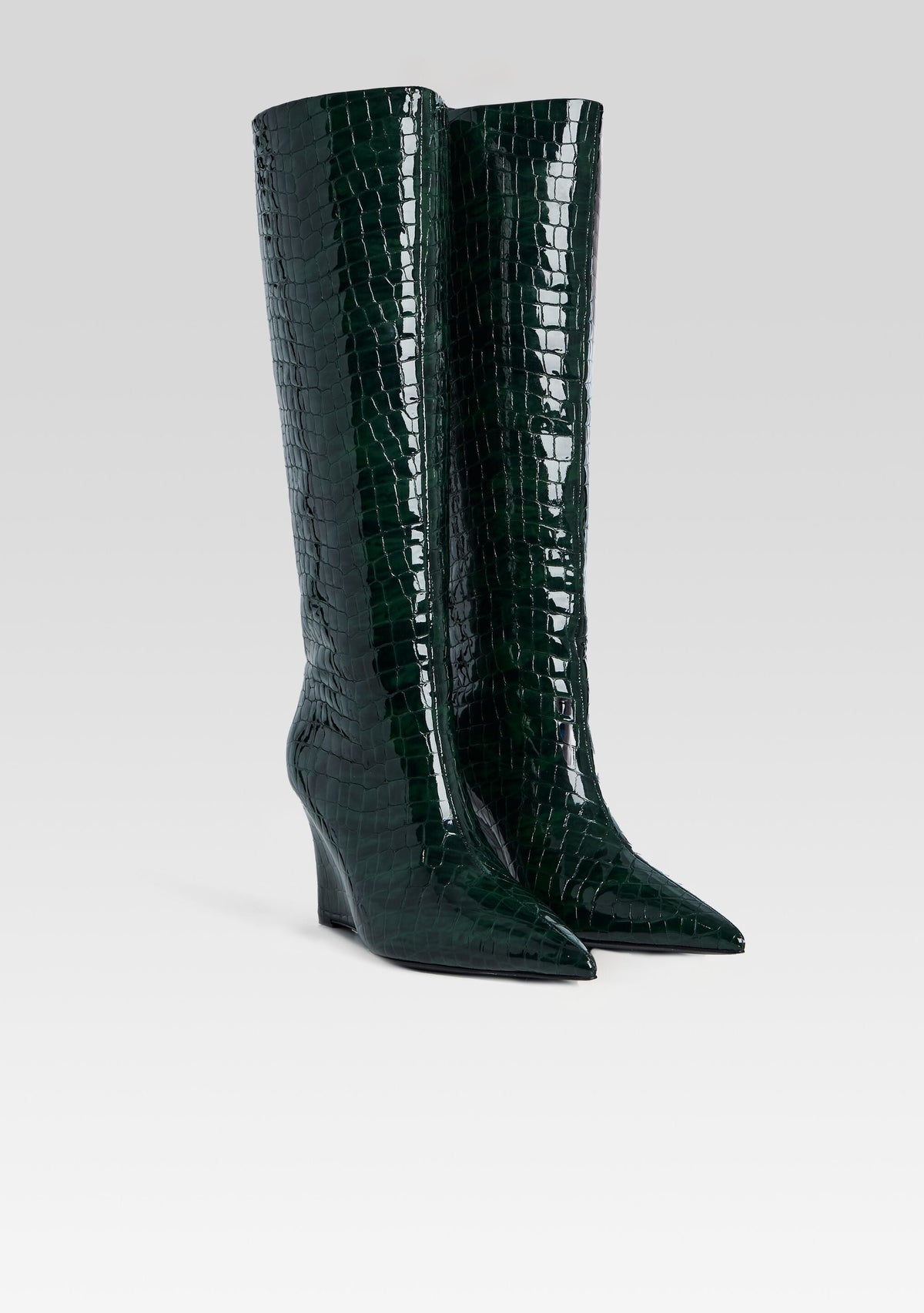Natassa Wedge Boot by retrofête in Pine Croco, product image 3