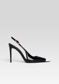 Simona Leather Slingback by retrofête in Black, product image 1