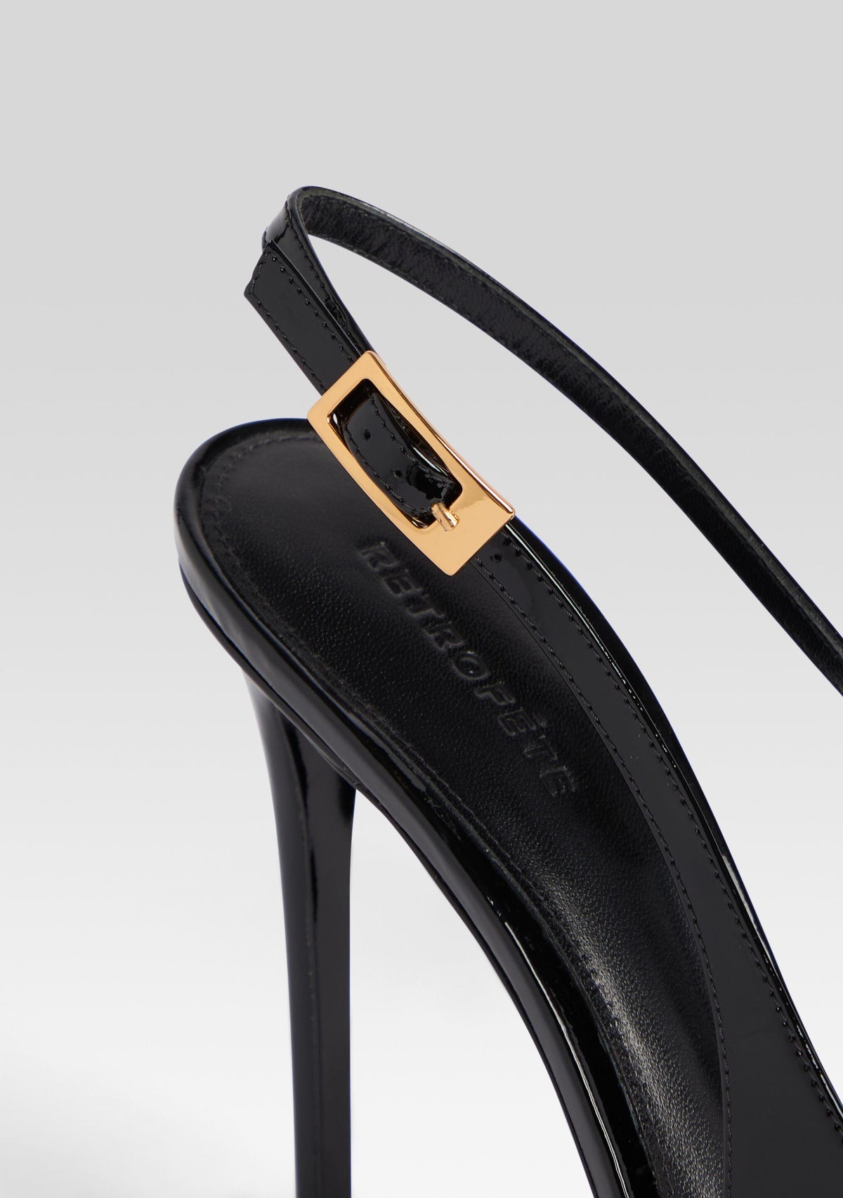 Simona Leather Slingback by retrofête in Black, product image 4
