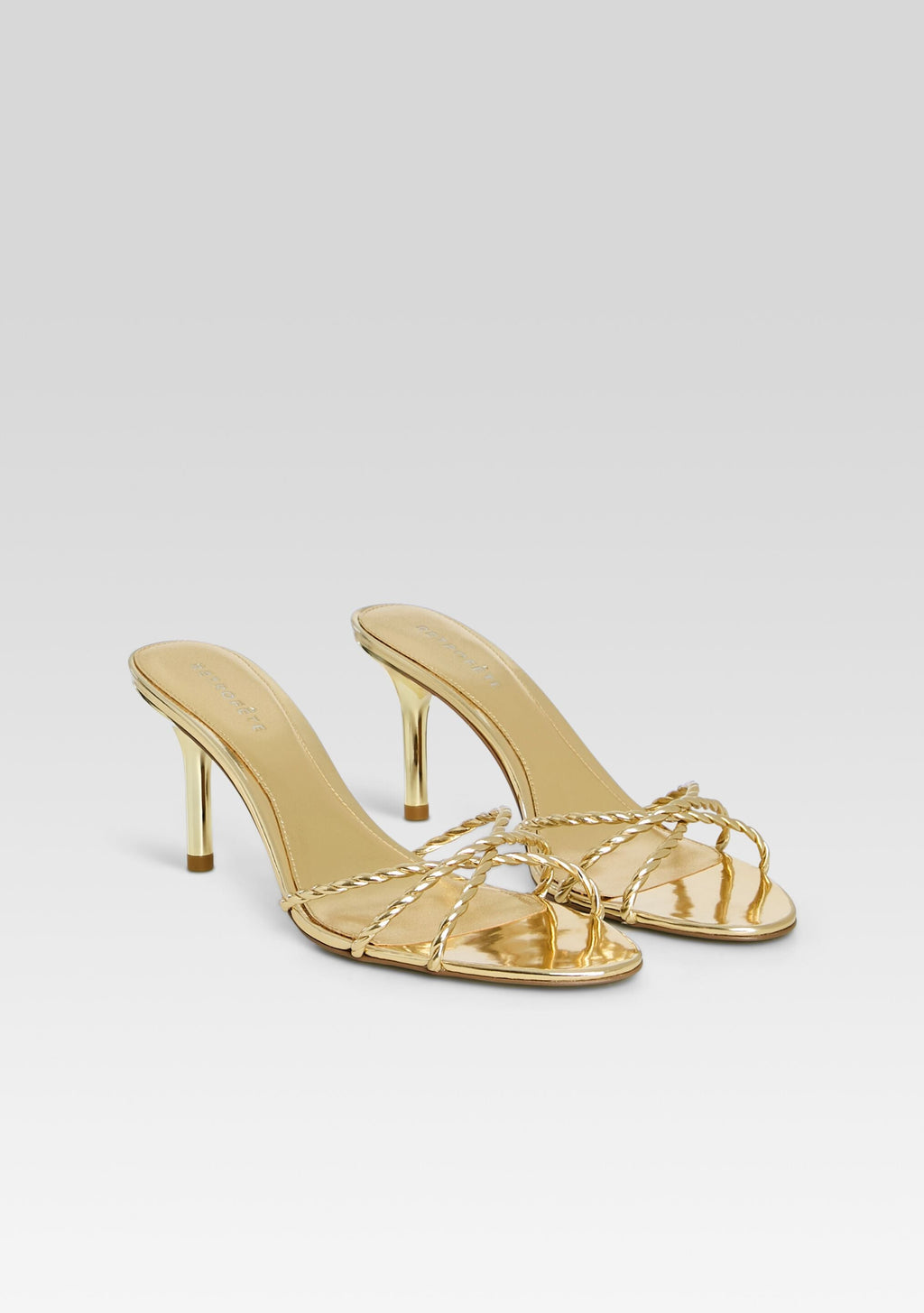 Karolina Sandal by retrofête in Light Gold, product image 4