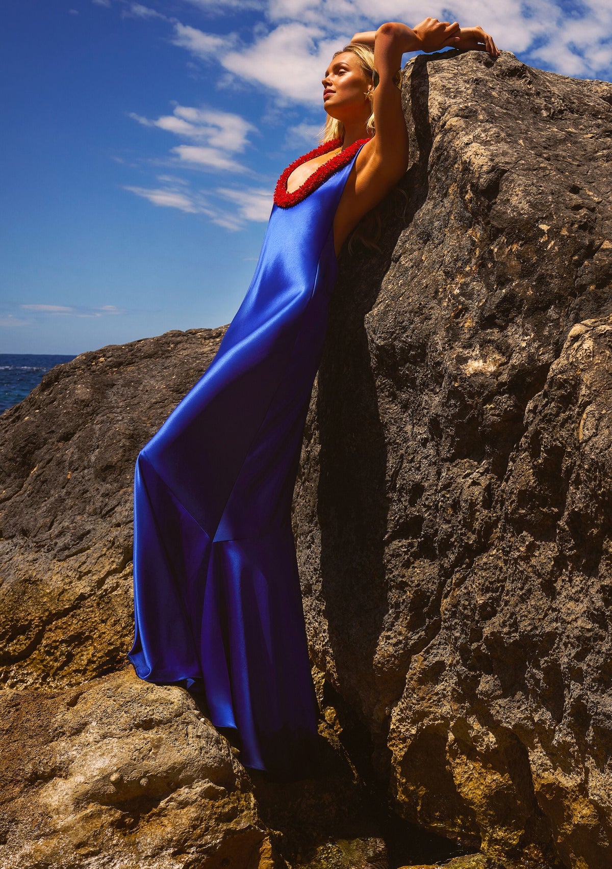Aireliene Embroidered Dress by retrofête in Santorini, product image 2