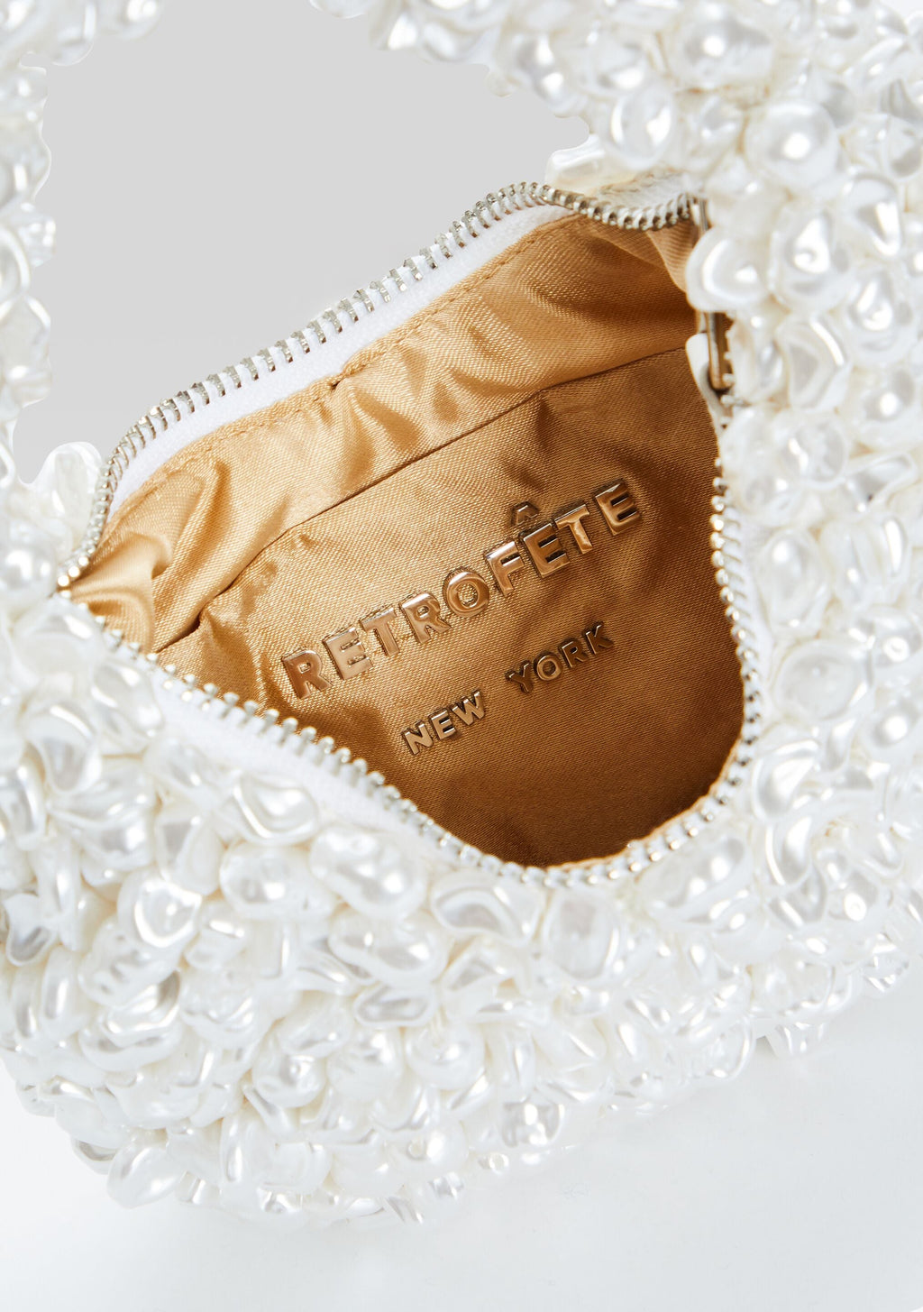 Lottie Pearl Bag by retrofête in White, product image 5