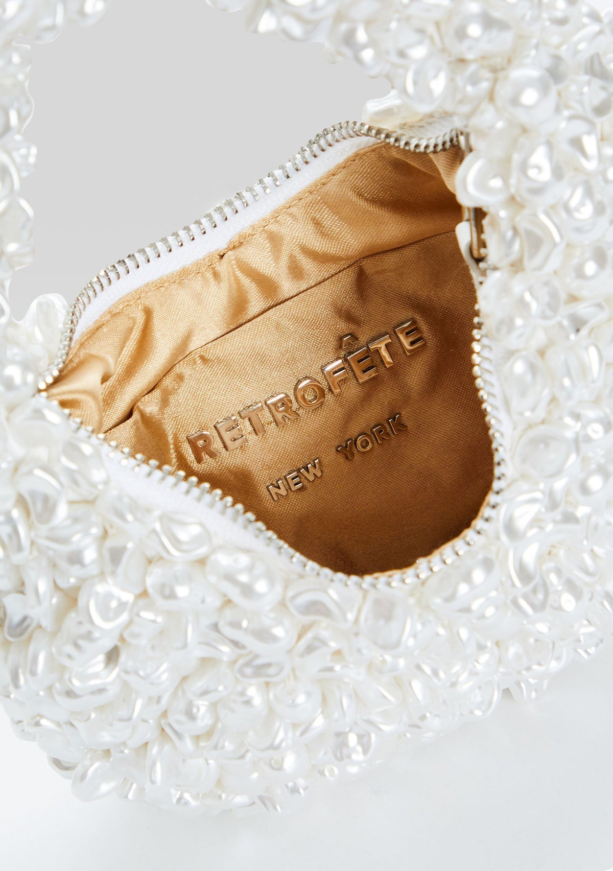 Lottie Pearl Bag by retrofête in White, product image 5