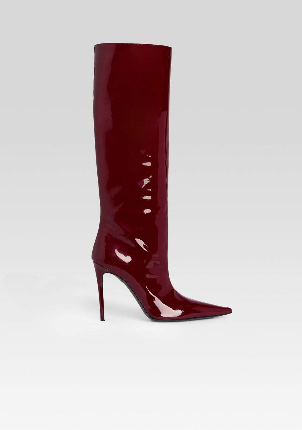 Lyra Leather Boot by retrofête in Burgundy, product image 1