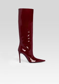 Lyra Leather Boot by retrofête in Burgundy, product image 1