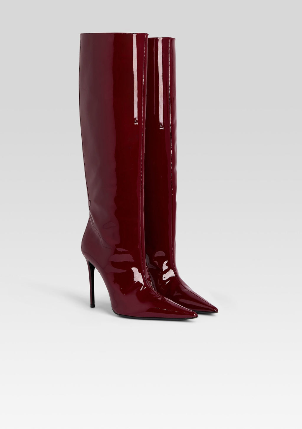 Lyra Leather Boot by retrofête in Burgundy, product image 3