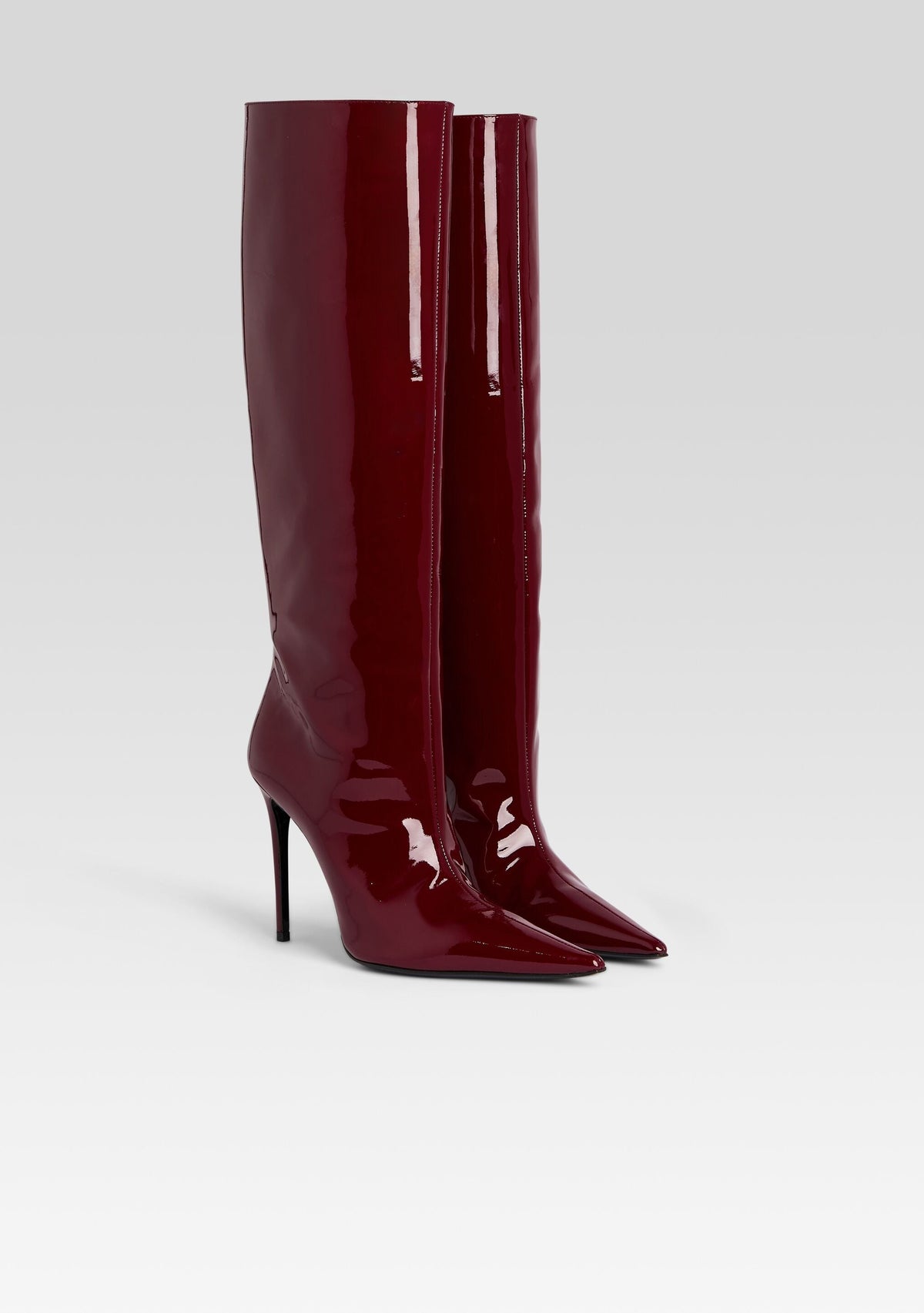 Lyra Leather Boot by retrofête in Burgundy, product image 3