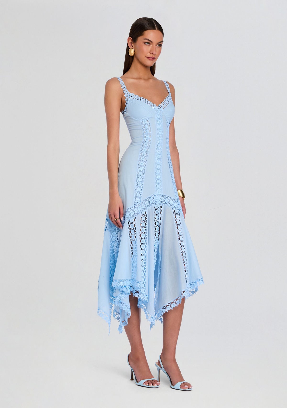 Blossel Long Dress by Charo Ruiz in Blue Artic, product image 3