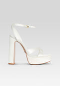 Melodia Platform Sandal by retrofête in White, product image 1