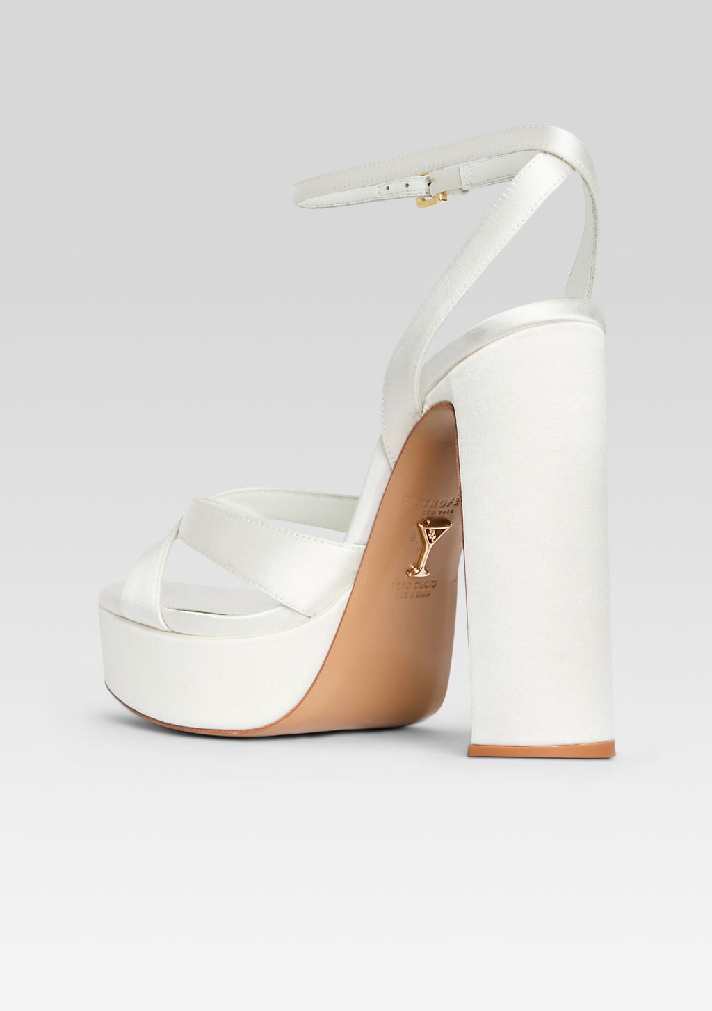 Melodia Platform Sandal by retrofête in White, product image 5