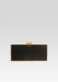 Milo Clutch by retrofête in Black/Gold Metal, product image 1