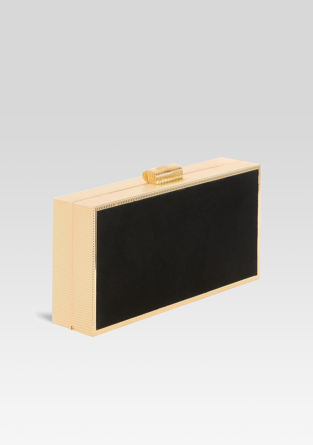 Milo Clutch by retrofête in Black/Gold Metal, product image 3