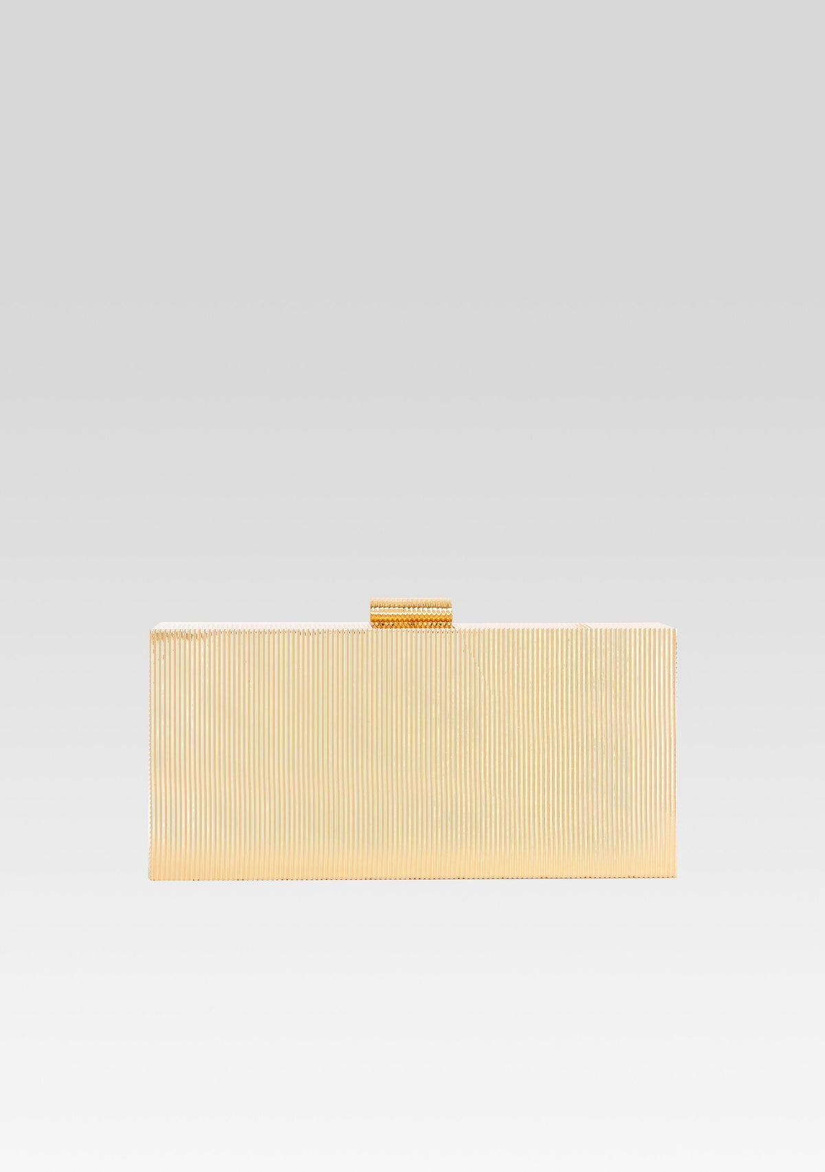 Milo Clutch by retrofête in Gold Metal, product image 1