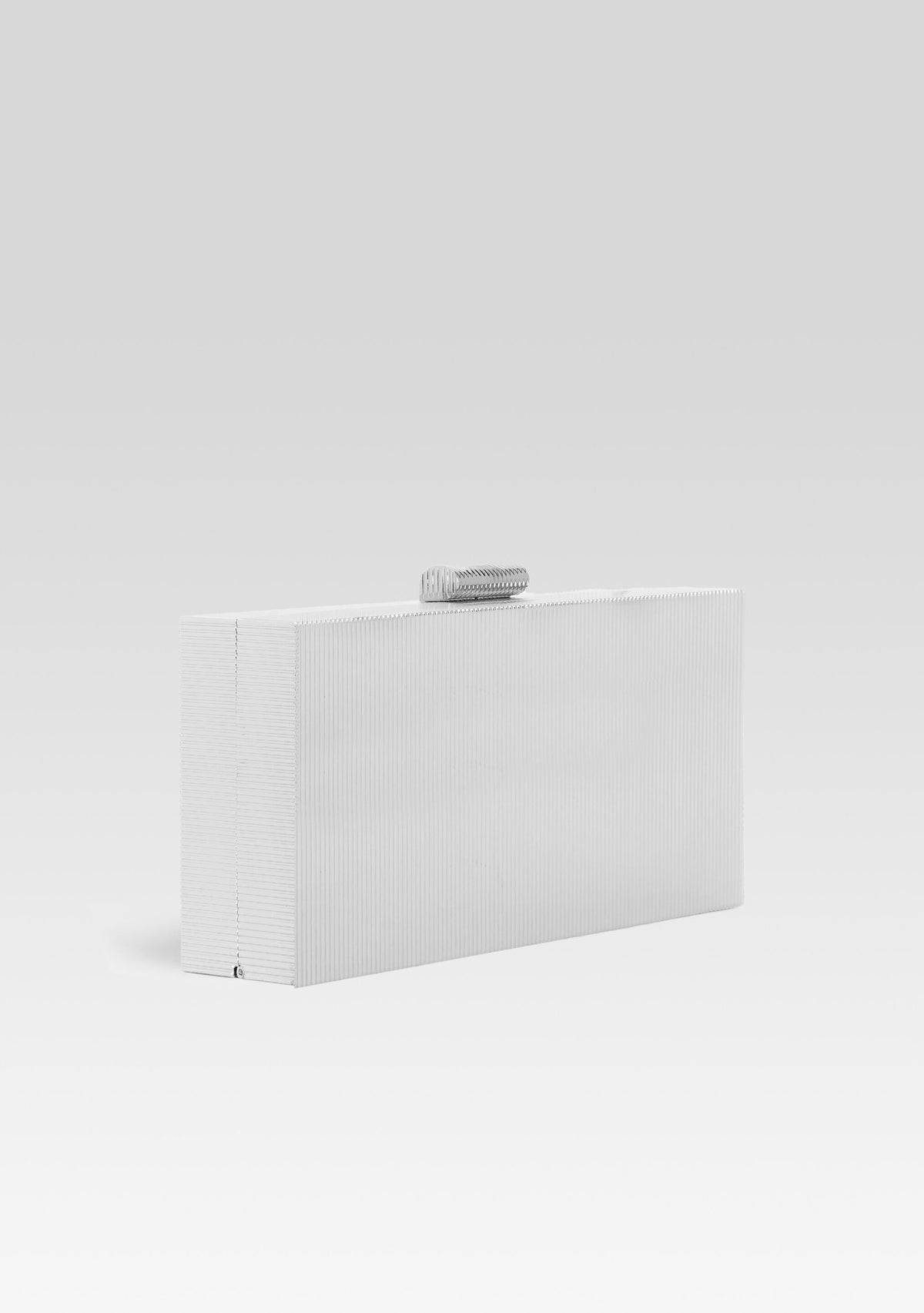 Milo Clutch by retrofête in Silver Metal, product image 2