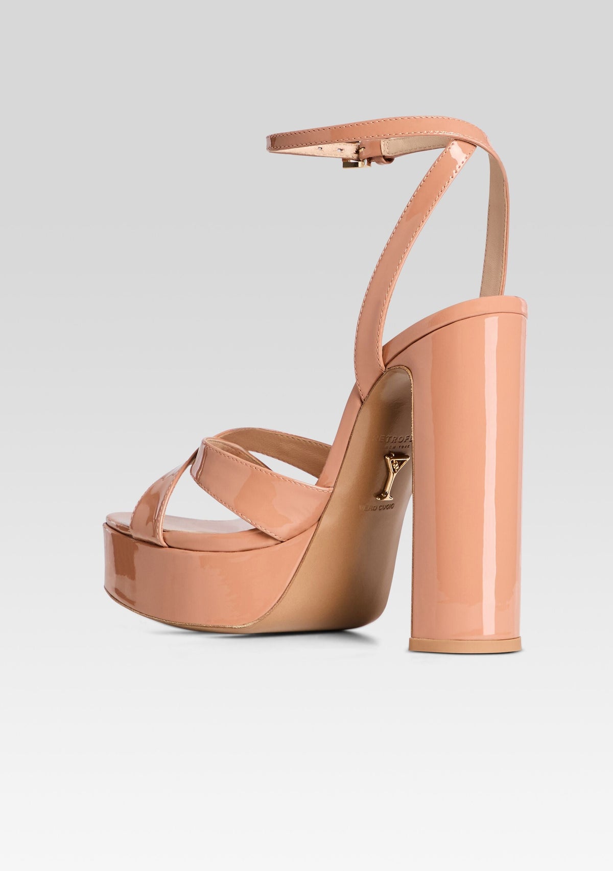 Melodia Platform Sandal by retrofête in Nude, product image 5