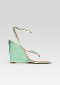 Namby Wedge by retrofête in Metallic Mint, product image 1